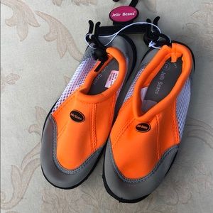 Jelly Beans Orange & Gray Water Shoes